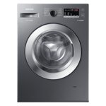 Samsung 7 0kg fully automatic front load washing machine ww70r22ek0x tl inox gray Front View