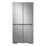 Samsung 705 l frost free side by side door refrigerator rf70a90t0sl tl clean steel Front View
