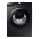 Samsung 8kg fully automatic front load washing machine ww80t554dab black caviar black Front View