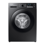 Samsung 9 0Kg Fully Automatic Front Load Washing Machine WW90TA046AB1TL Black front back view