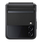 Samsung Flap Leather Cover For Galaxy Z Flip4 Black 01