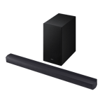 Samsung HW B450F 300W 2 1Ch Dolby Audio Soundbar With Wireless Subwoofer Titan Black top view