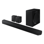 Samsung HW Q990DXL 11 1 4 Ch 656WQ Symphony With Wireless Dolby Atmos Q series Soundbar Black Front View