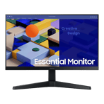 Samsung fhd flat ips panel monitor ls22c312eawxxl black 22 inch Front View