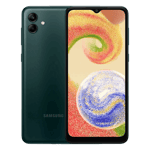 Samsung galaxy a04 green 64gb 4gb ram Front Back View