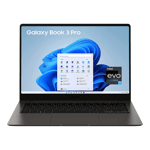 Samsung galaxy book3 pro intel core i7 13th gen windows 11 home laptop graphite np940xfg kc5in 16gb ram 1tb ssd Front View