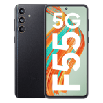 Samsung galaxy f55 5g raisin black 128gb 8gb ram Front Back View