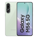 Samsung galaxy m56 5g light green 256gb 8gb ram Front Back View