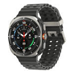Samsung galaxy watch ultra 2025 lte titanium silver Front Right View