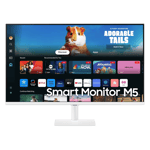 Samsung m5 fhd smart monitor with smart tv experience ls32fm501ewxxl white 32 inch Front View