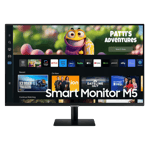 Samsung m5 flat fhd smart monitor ls32cm500ewxxl black 32 inch Front View