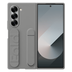 Samsung silicone case for galaxy z fold 6 5g gray Front Back View Image