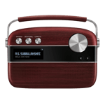 Saregama carvaan 6w tamil portable bluetooth speaker cherrywood red Front View