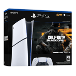 Sony playstation 5 slim digital cod black ops 6 bundle d chassi white Front Left View