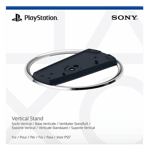 Sony vertical stand for ps5 white Front View