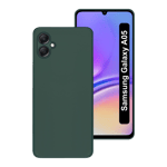 Space cloth silicon back case for samsung galaxy a05 green Front Back View