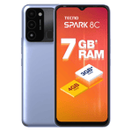 Tecno Spark 8C Iris Purple front back