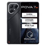 Tecno pova 7 5g geek black 8gb 256gb Front Back View