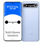 Tecno pova slim 5g sky blue 8gb 128gb Front Back View