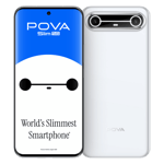 Tecno pova slim 5g slim white 8gb 128gb Front Back View