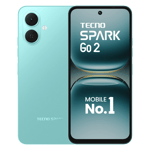 Tecno spark go 2 turquoise green 64gb 4gb ram Front Back View