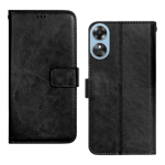 Trumbote flip cover for oppo a17 a17k black Full View