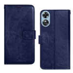 Trumbote flip cover for oppo a17 a17k blue Full View