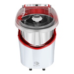 Ultra fast grind 2 litre table top wet grinder 150w white red Front View