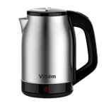 Vidiem Chrome 1 8 L 1500W Electric Kettle Black 1 8 L front view