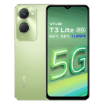 Vivo t3 lite 5g Vibrant Green 128gb 6gb ram Front Back View