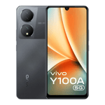 Vivo y100a 5g metal black 128gb 8gb ram Front Back View