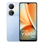 Vivo y100a 5g pacific blue 256gb 8gb ram Front Back View