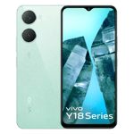 Vivo y18i gem green 64gb 4gb ram Front Back View