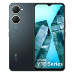 Vivo y18i space black 64gb 4gb ram Front Back View