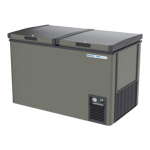 Voltas 345 l double door deep freezer cvf360da5 w pl grey Front View