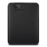 WD elements external hard drive 1tb black Front View