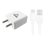 Yarr 22 5w fast charger with usb to type c cable white Full View