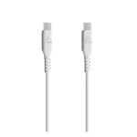 Yarr YR333 65W Type C to Lightning Silicon Cable White topv ew
