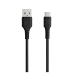 Yarr YR444 65W USB to Type C Silicon Cable Black side view