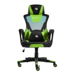 Zebronics gc1400 360 swivels and casters gaming chair green Front View