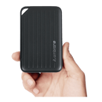 ambrane line 10 22 5w 10000 mah power bank black Front Side View