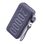 ambrane stylo n20 22 5w 20000 mah power bank Purple Front view