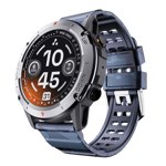ambrane wise crest smartwatch camo blue front view