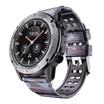 ambrane wise crest smartwatch camo brown front view