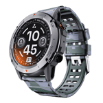 ambrane wise crest smartwatch camo green front view