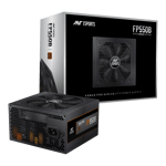 ant esports fp550b 80 plus bronze certified 550 watts power supply black front view