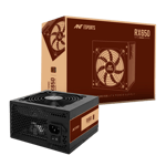 ant esports rx650 80 plus bronze certified 650 watts power supply black front