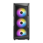 antec ax 61 elite mid tower gaming case tg 3 1 120mm argb fans wops cabinet black 01