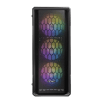 antec nx 360 elite mid tower gaming case tg 3 1 120mm argb fans wops cabinet black 01