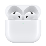 apple airpods 4 gen with usb c charging case white front view